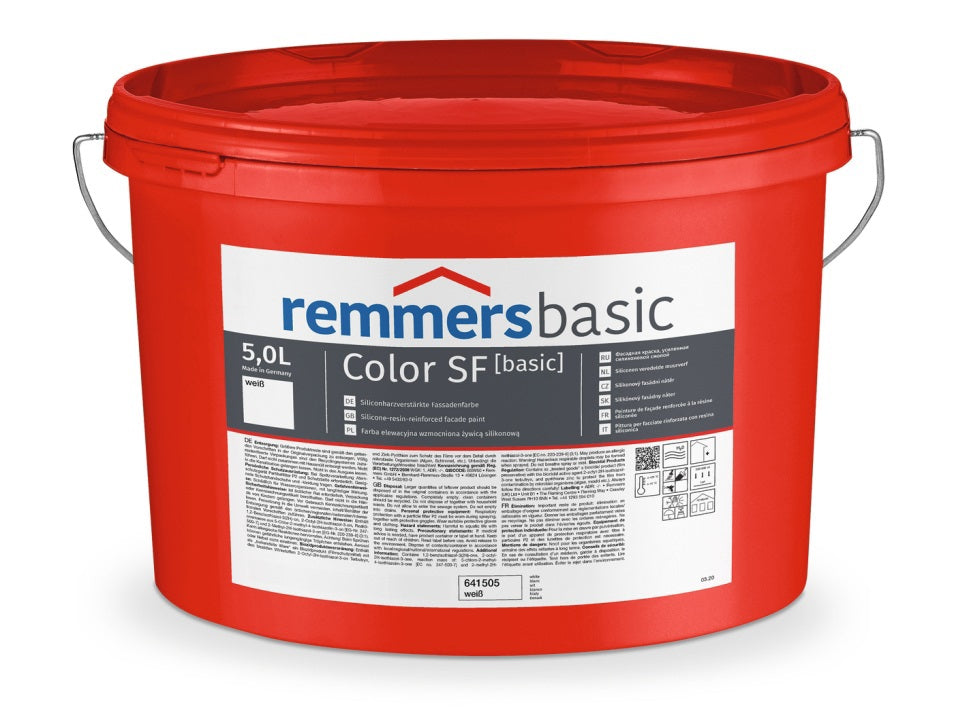 Remmers Color SF silikonová fasádní barva s ochranou proti plísním a řasám, 5 l