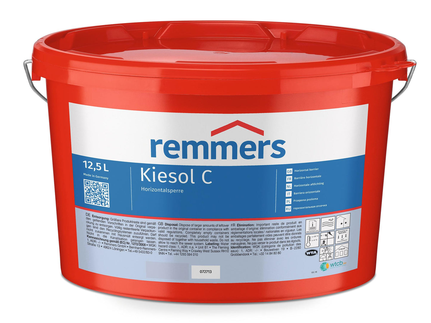 Remmers Kiesol C injektážní krém, 12,5 l