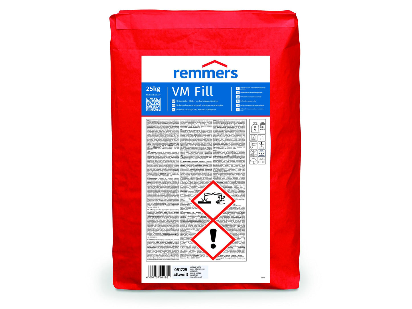 Remmers VM Fill univerzální lepicí a výztužná malta, 25 kg