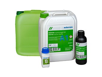 Köster Injection Gel G4 injektážní akrylátový gel pro sanaci zdiva a betonu