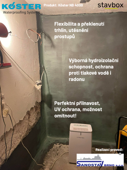 Výhody Köster NB 4000, foto z realizace