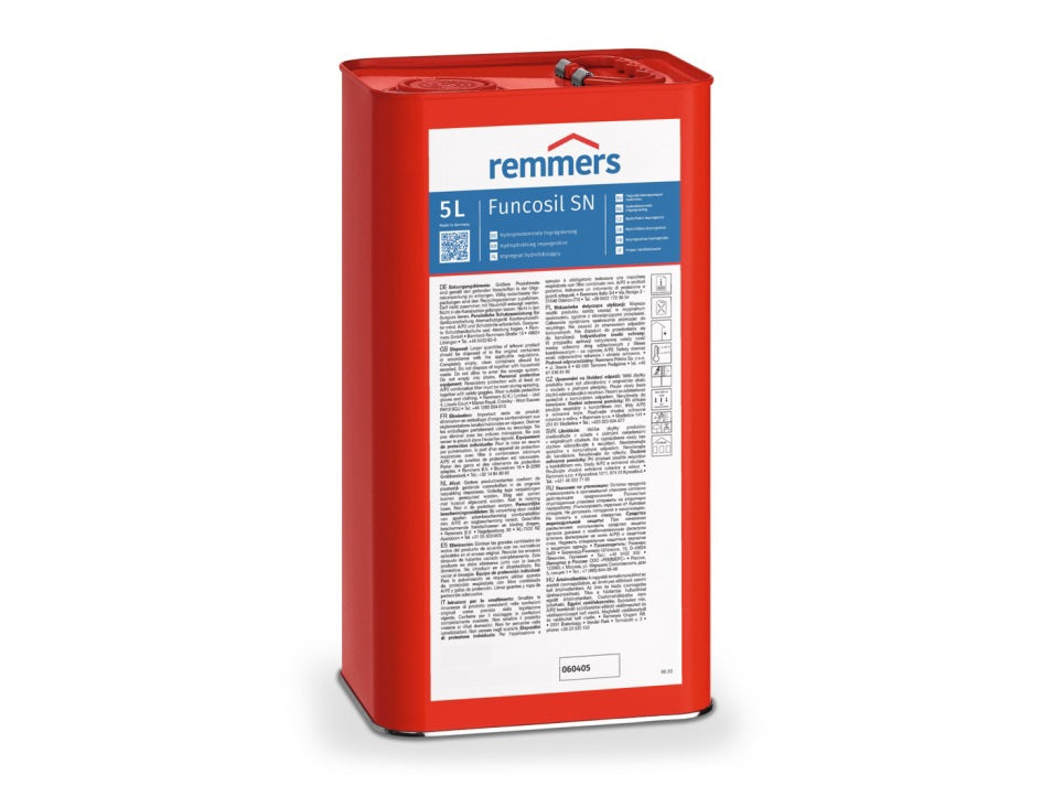Remmers Funcosil SN bezbarvá hydrofobní impregnace pro plochy v blízkosti citlivých materiálů, 5 l